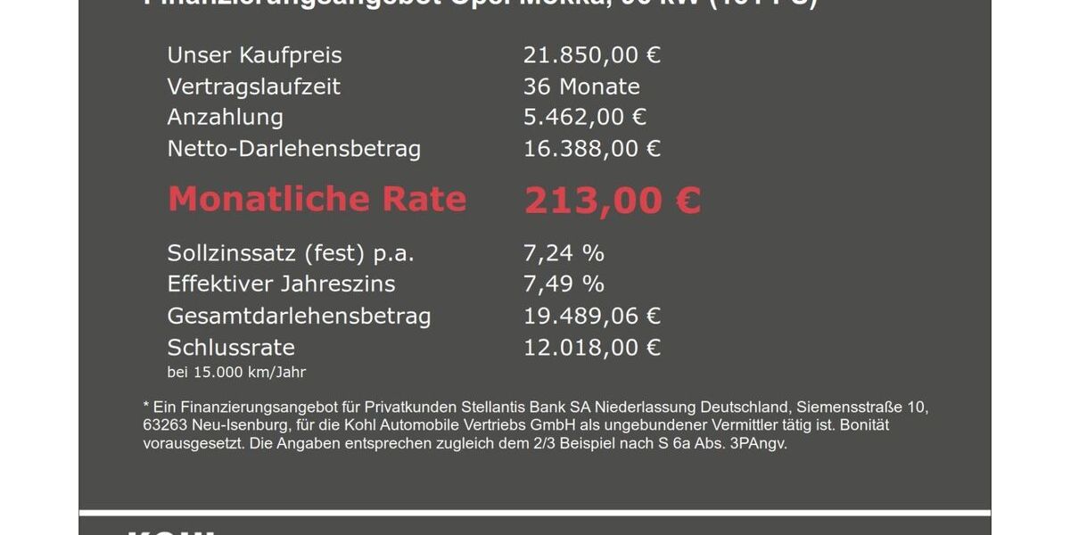 Opel Mokka 19.900 km 21.850 &euro; Aachen 52078