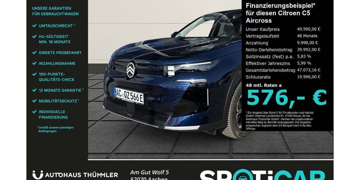 Citroen C5 Aircross 4.999 km 48.990 &euro; Aachen 52070