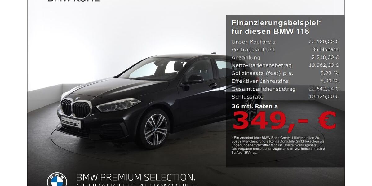 BMW 118 32.431 km 21.490 &euro; Aachen 52078