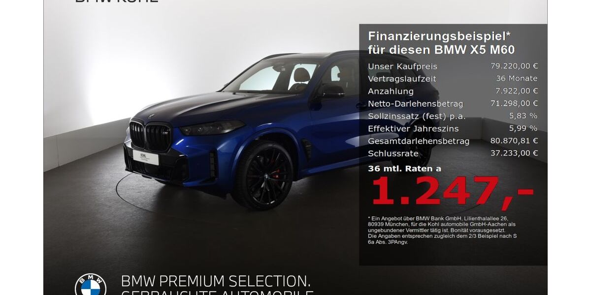 BMW X5 M60 15.020 km 79.220 &euro; Aachen 52078