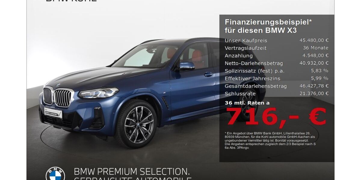 BMW X3 45.655 km 45.480 &euro; Aachen 52078