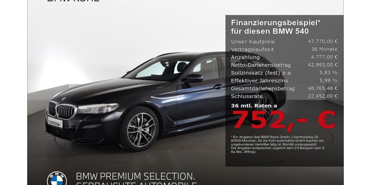 BMW 540 75.498 km 47.770 &euro; Aachen 52078
