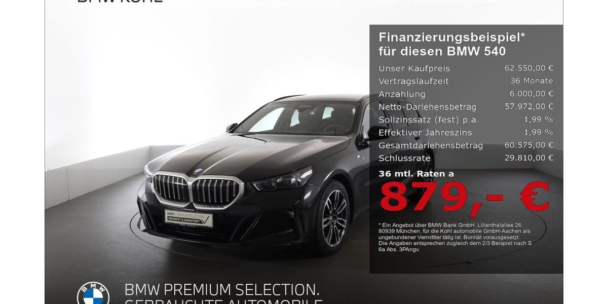 BMW 540 19.454 km 62.550 &euro; Aachen 52078