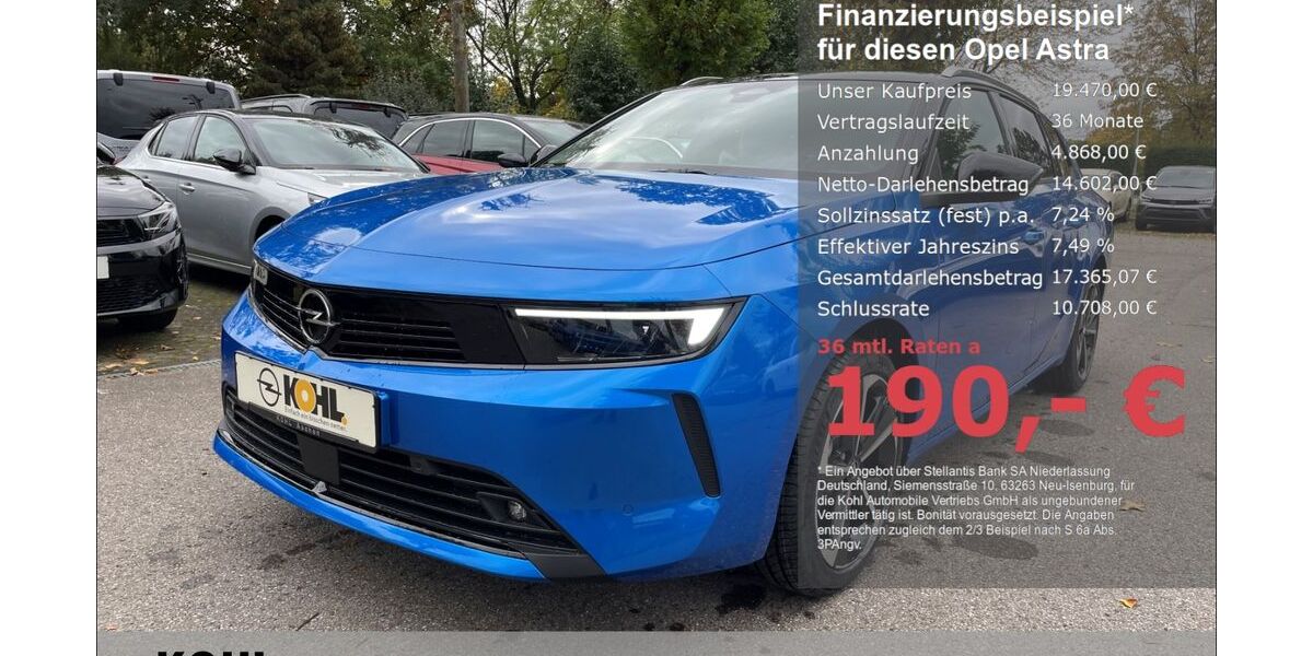 Opel Astra 27.800 km 19.470 &euro; Aachen 52078
