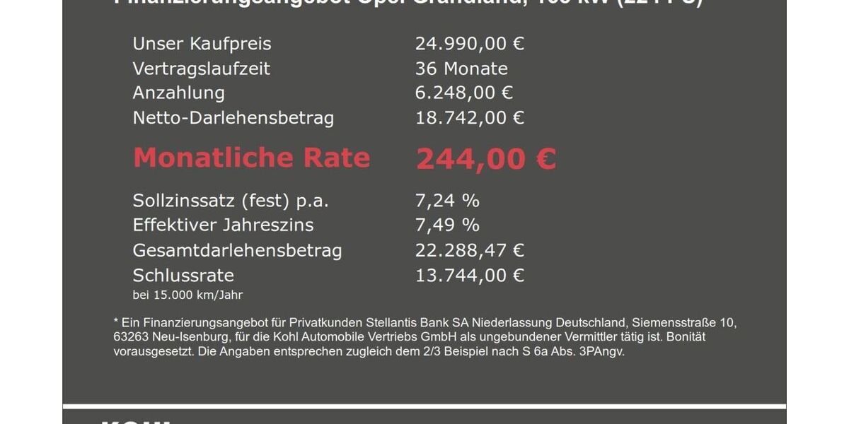 Opel Grandland (X) 28.100 km 24.990 &euro; Aachen 52078