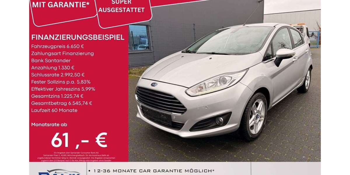 Ford Fiesta 26.000 km 6.650 &euro; Übach-Palenberg 52531