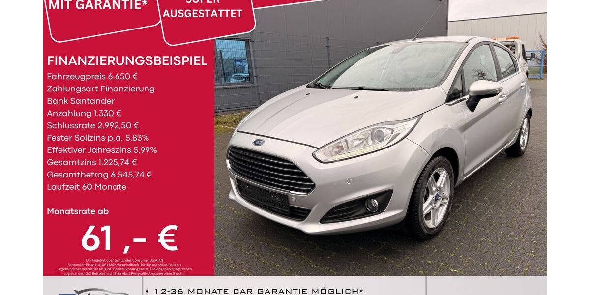 Ford Fiesta 26.000 km 6.650 &euro; Übach-Palenberg ( nähe Aachen ) 52531