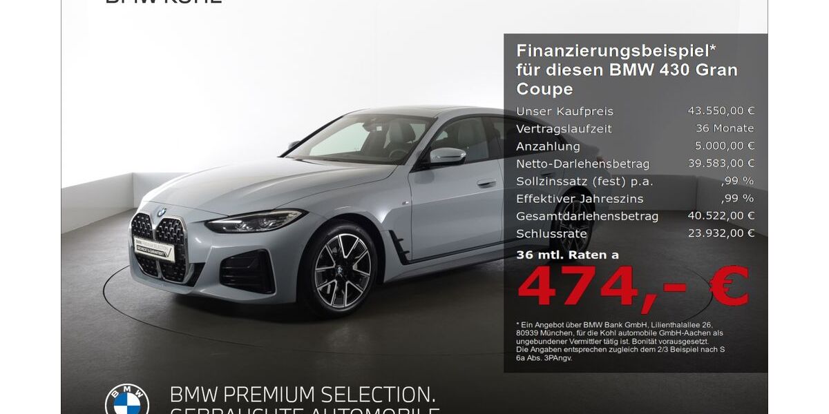 BMW 430 Gran Coupé 16.506 km 43.550 &euro; Aachen 52078