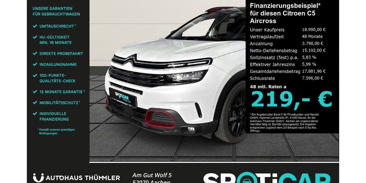 Citroen C5 Aircross 111.431 km 18.690 &euro; Aachen 52070