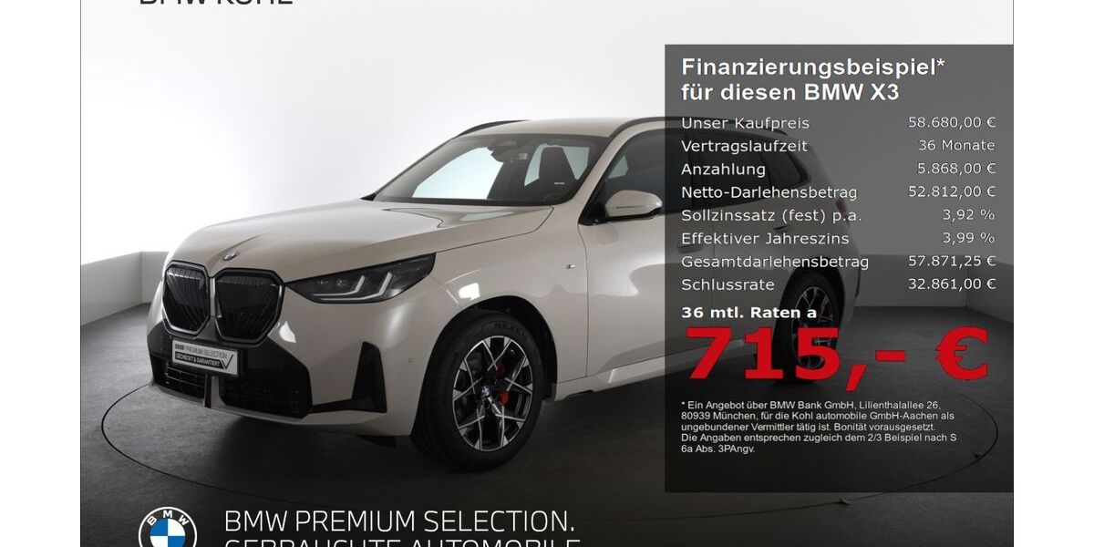 BMW X3 9.603 km 58.680 &euro; Aachen 52078