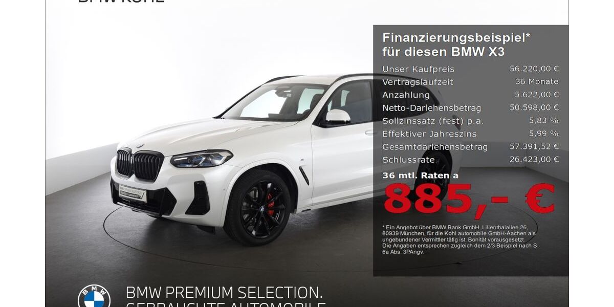 BMW X3 15.120 km 56.220 &euro; Aachen 52078