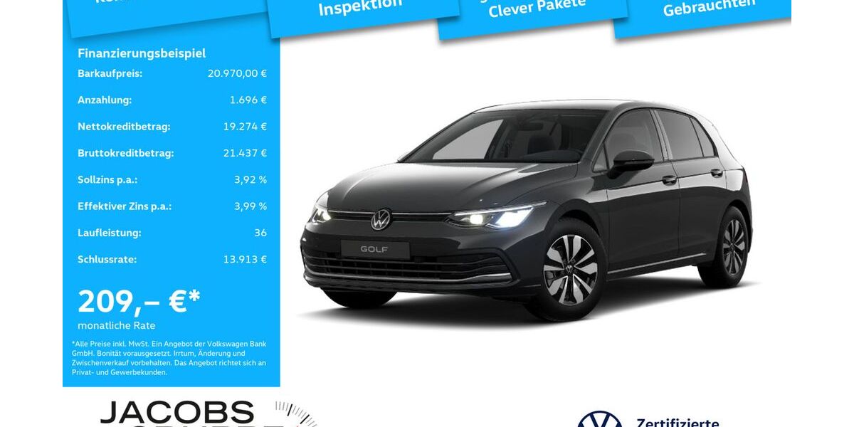 VW Golf 29.644 km 20.970 &euro; Aachen 52078