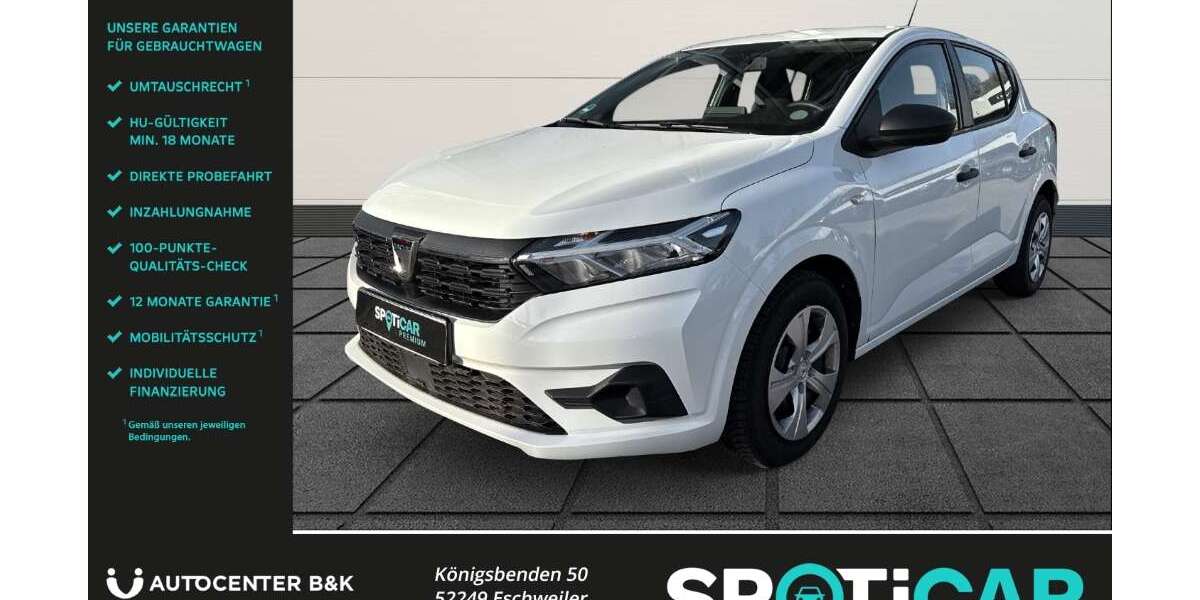 Dacia Sandero 30.900 km 12.990 &euro; Eschweiler 52249