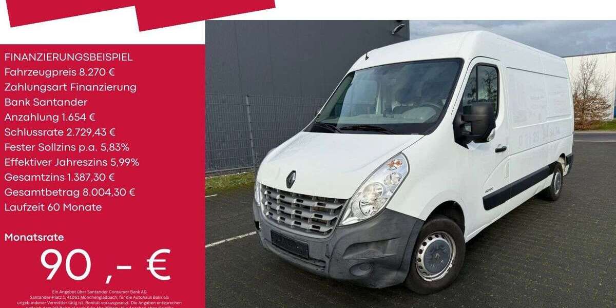 Renault Master 120.000 km 8.271 &euro; Übach-Palenberg 52531