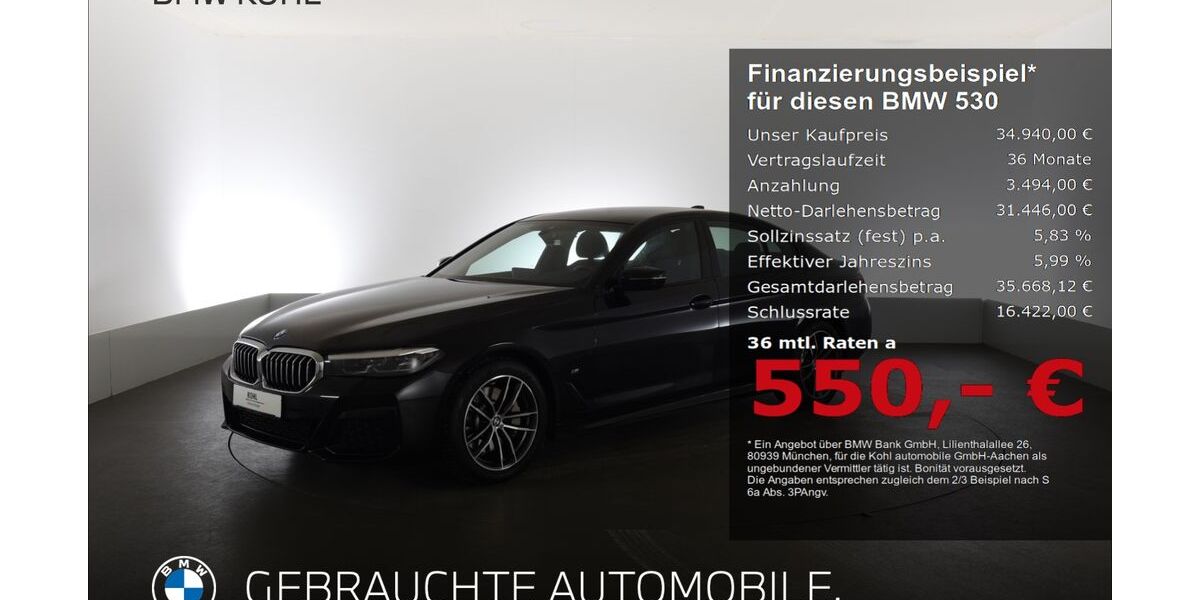 BMW 530 62.541 km 34.940 &euro; Aachen 52078