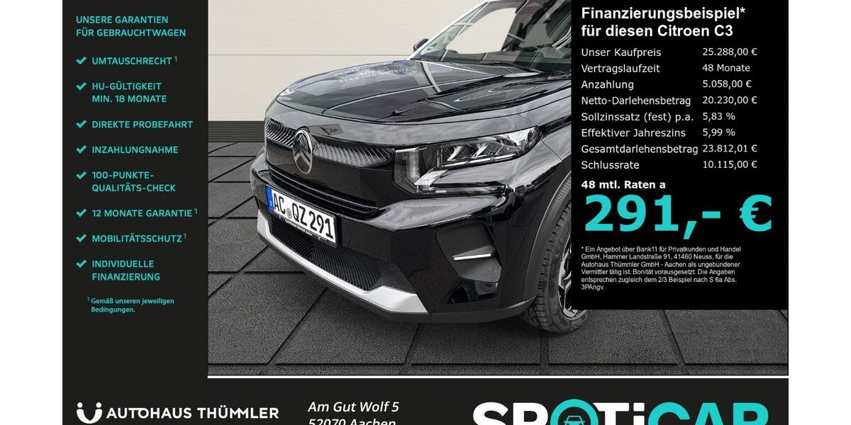 Citroen C3 5.000 km 23.990 &euro; Aachen 52070