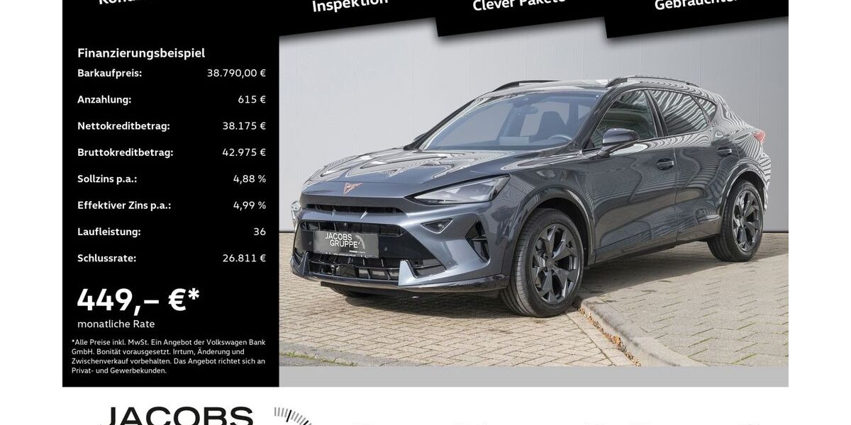 Cupra Formentor 8.120 km 38.790 &euro; Düren 52351