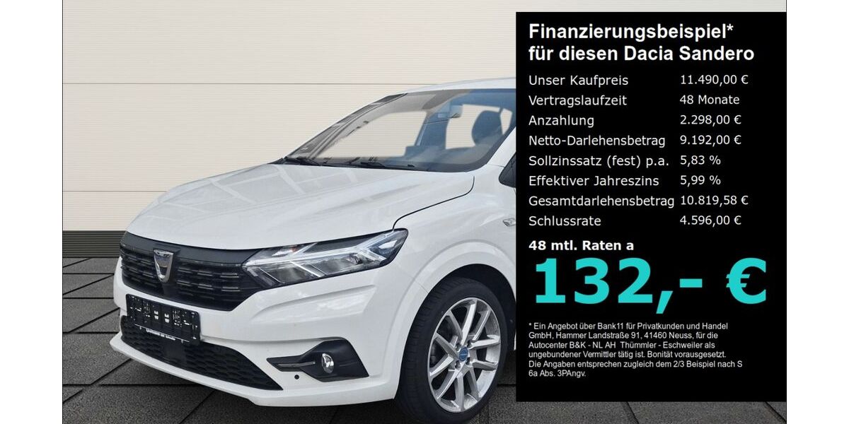 Dacia Sandero 36.400 km 11.490 &euro; Eschweiler 52249