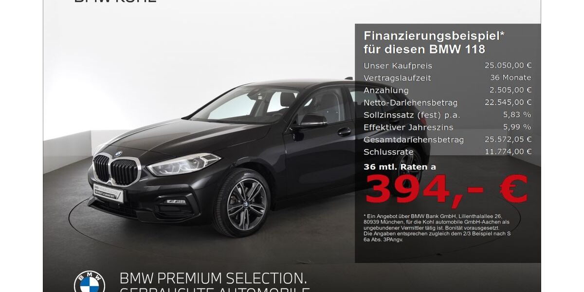 BMW 118 28.307 km 25.050 &euro; Aachen 52078