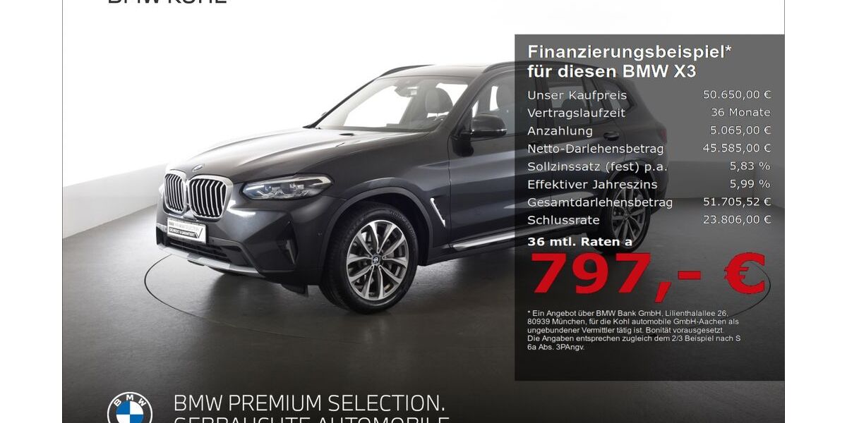 BMW X3 18.800 km 50.650 &euro; Aachen 52078