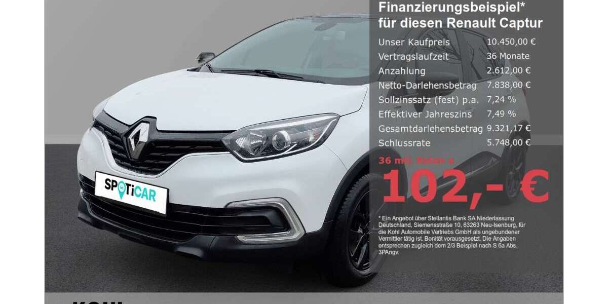 Renault Captur 72.100 km 10.450 &euro; Aachen 52078