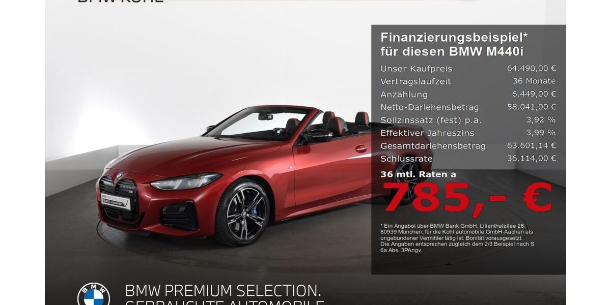 BMW M440 13.008 km 64.490 &euro; Aachen 52078
